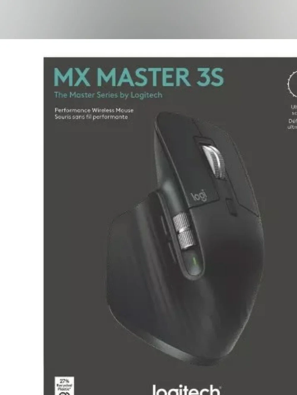 Logitech MX Master 3S Wireless Mouse - Black
